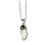 Herkimer Diamond and Meteorite Necklace