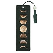 Moon Phases Beaded Bookmark