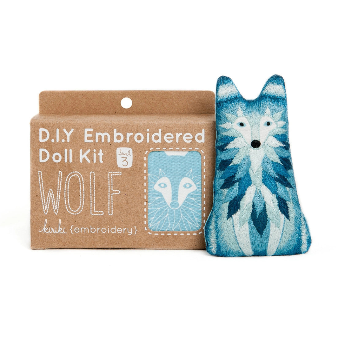 Wolf Embroidery Kit