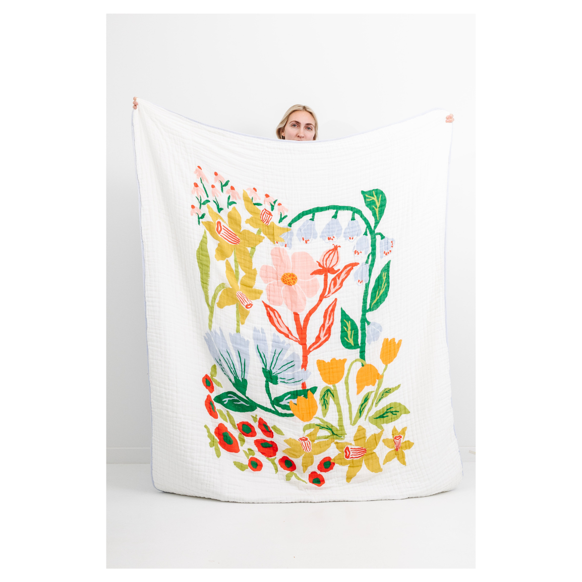Cottage Garden Throw Blanket