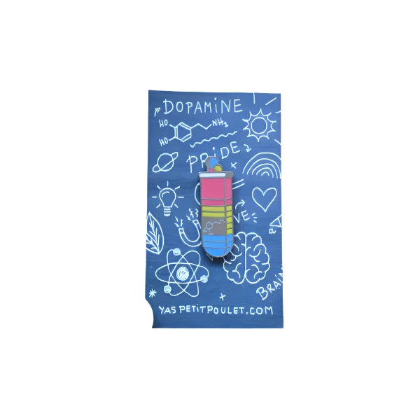 Pansexual Dopamine Enamel Pin