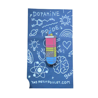 Pansexual Dopamine Enamel Pin
