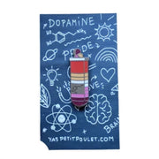 Lesbian Dopamine Enamel Pin