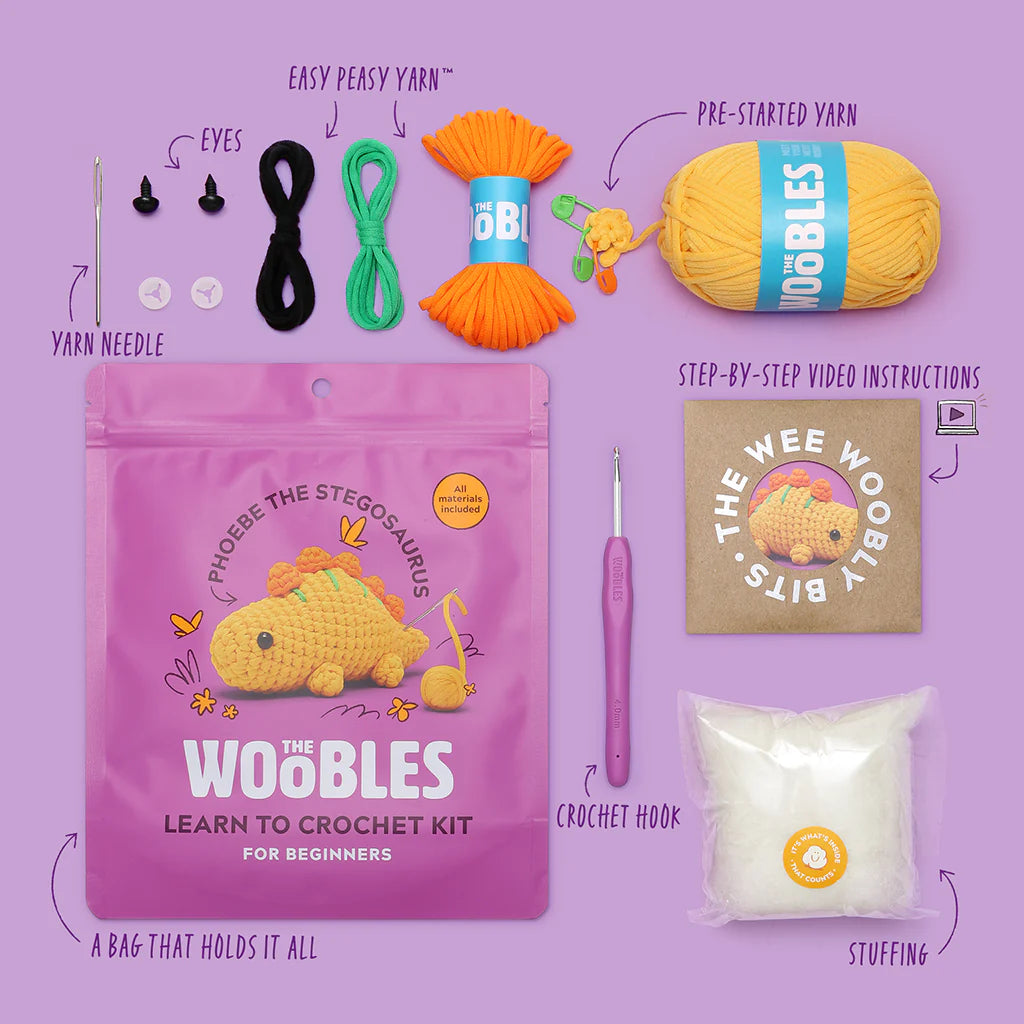 Phoebe the Stegosaurs Crochet Kit