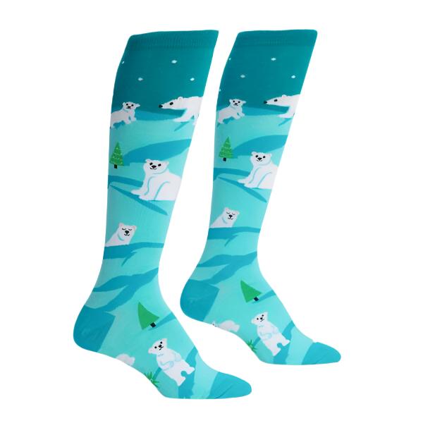 Polar Bear Stare Knee High Socks