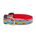 Rainbow Hearts Dog Collar & Leash Set
