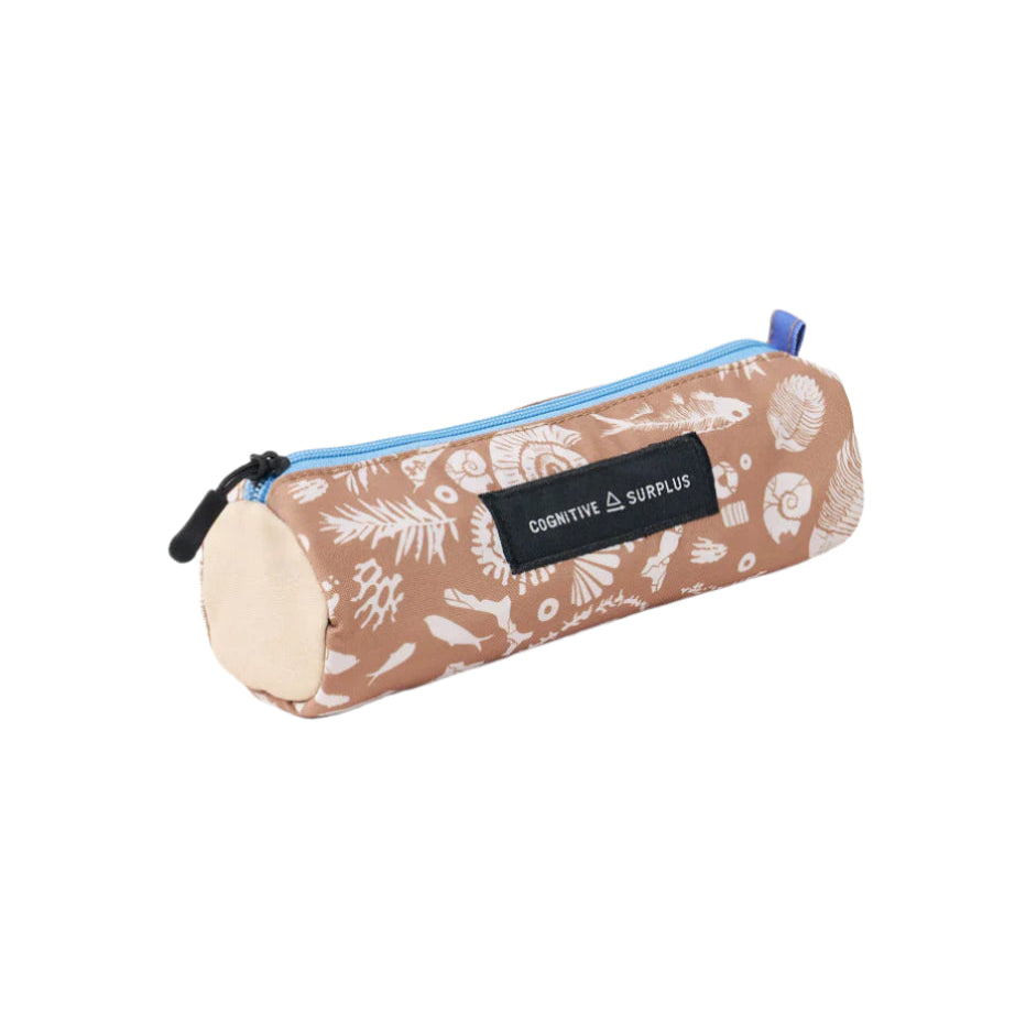 Fossil Cylinder Zipper Pencil Bag