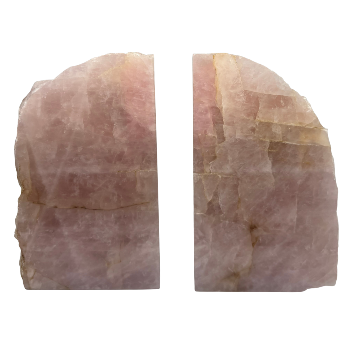 Rose Quartz Bookends