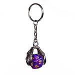 D20 Dinosaur Claw Keychain