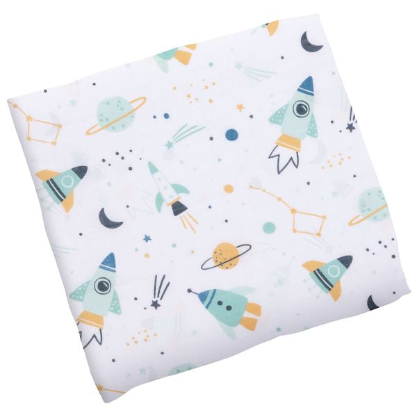 Muslin Space Print Baby Blanket