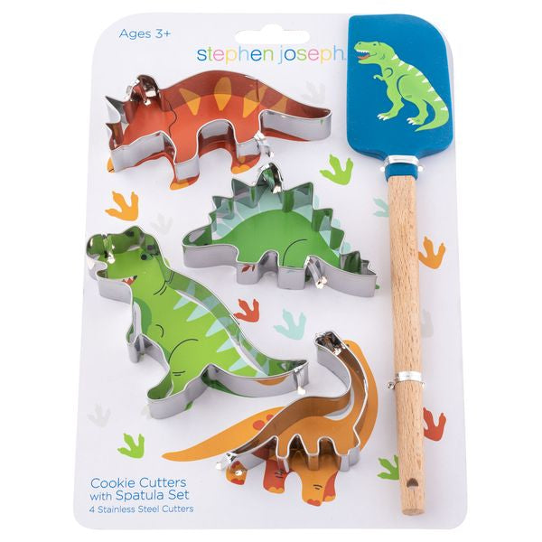 Dinosaur Cookie Cutter Set with Spatula