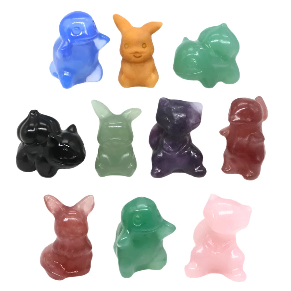 Gemstone Pokemon Figurines