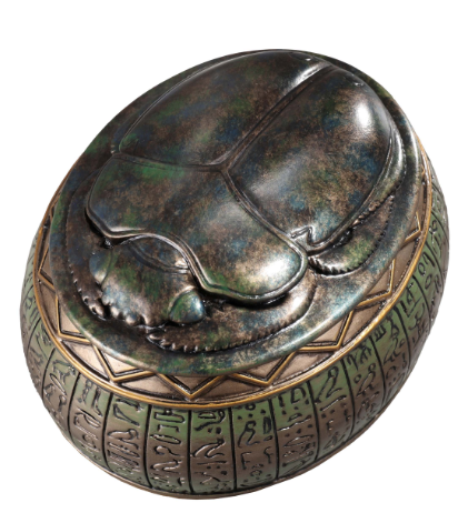 Egyptian Scarab Trinket Jar