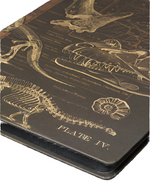 Brown Dinosaur Bones Paleontology Hardcover Dark Matter Notebook