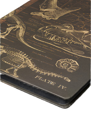 Brown Dinosaur Bones Paleontology Hardcover Dark Matter Notebook