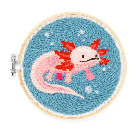 Axolotl Punch Needle Kit