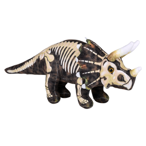 Fossil Print Triceratops Plush