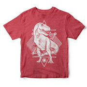 Geometric T-Rex Youth T-Shirt