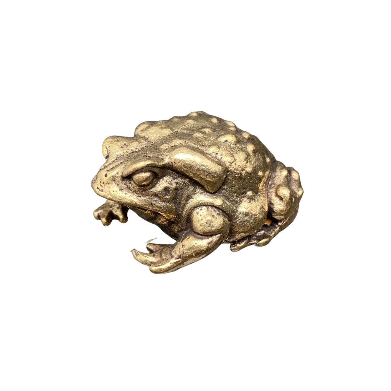Brass Toad Figurine