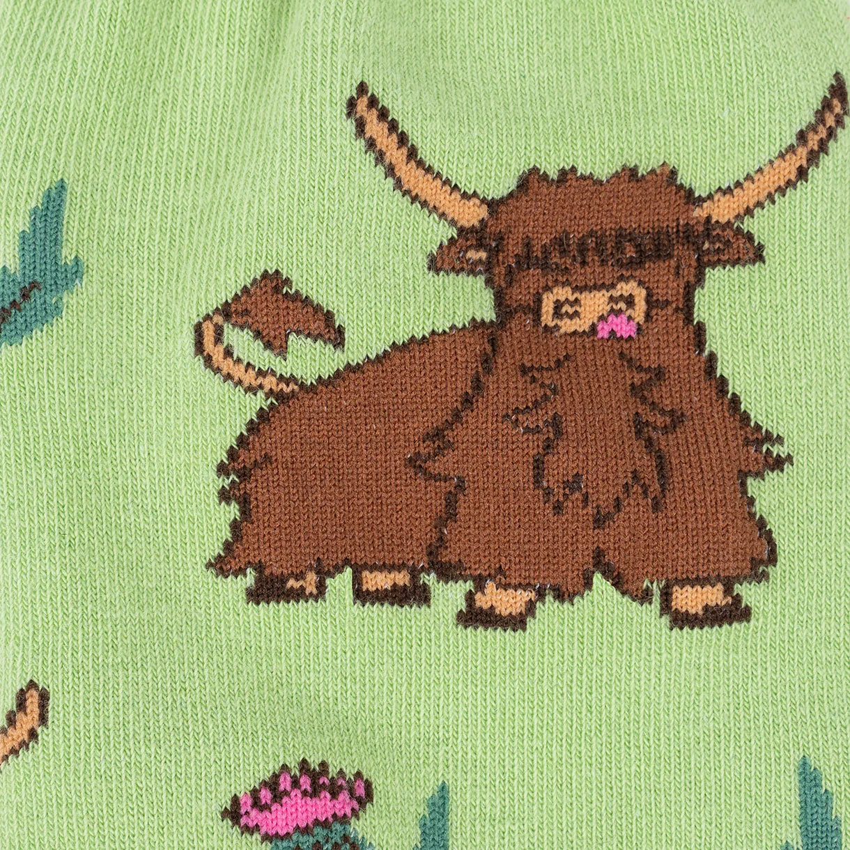 Hardy Highland Cows Crew Sock