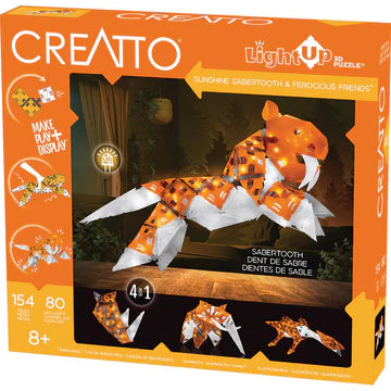 Creatto Sunshine Sabertooth & Ferocious Friends Light Up Pals