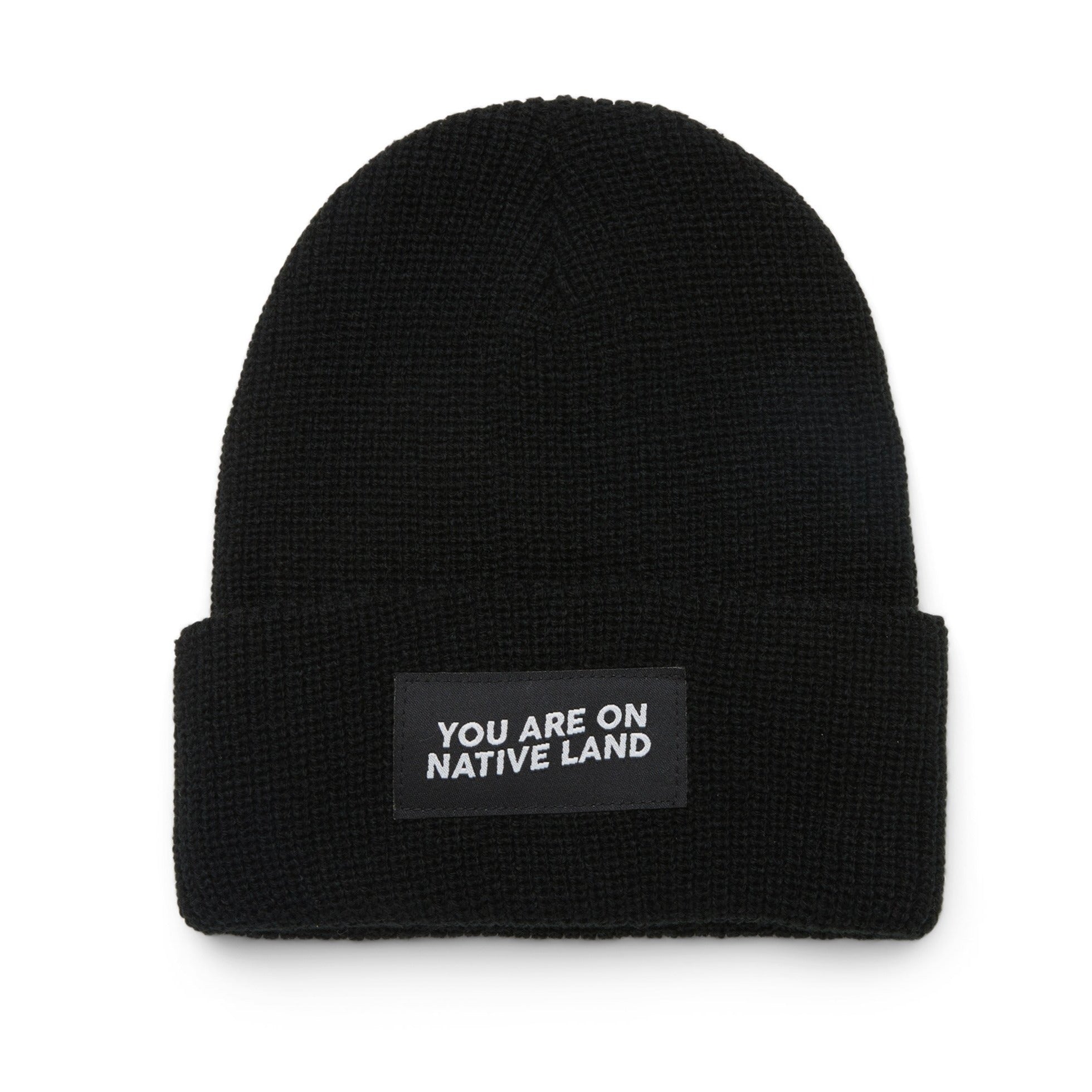 You Are On Native Land Ribbed Beanie