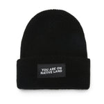 You Are On Native Land Ribbed Beanie