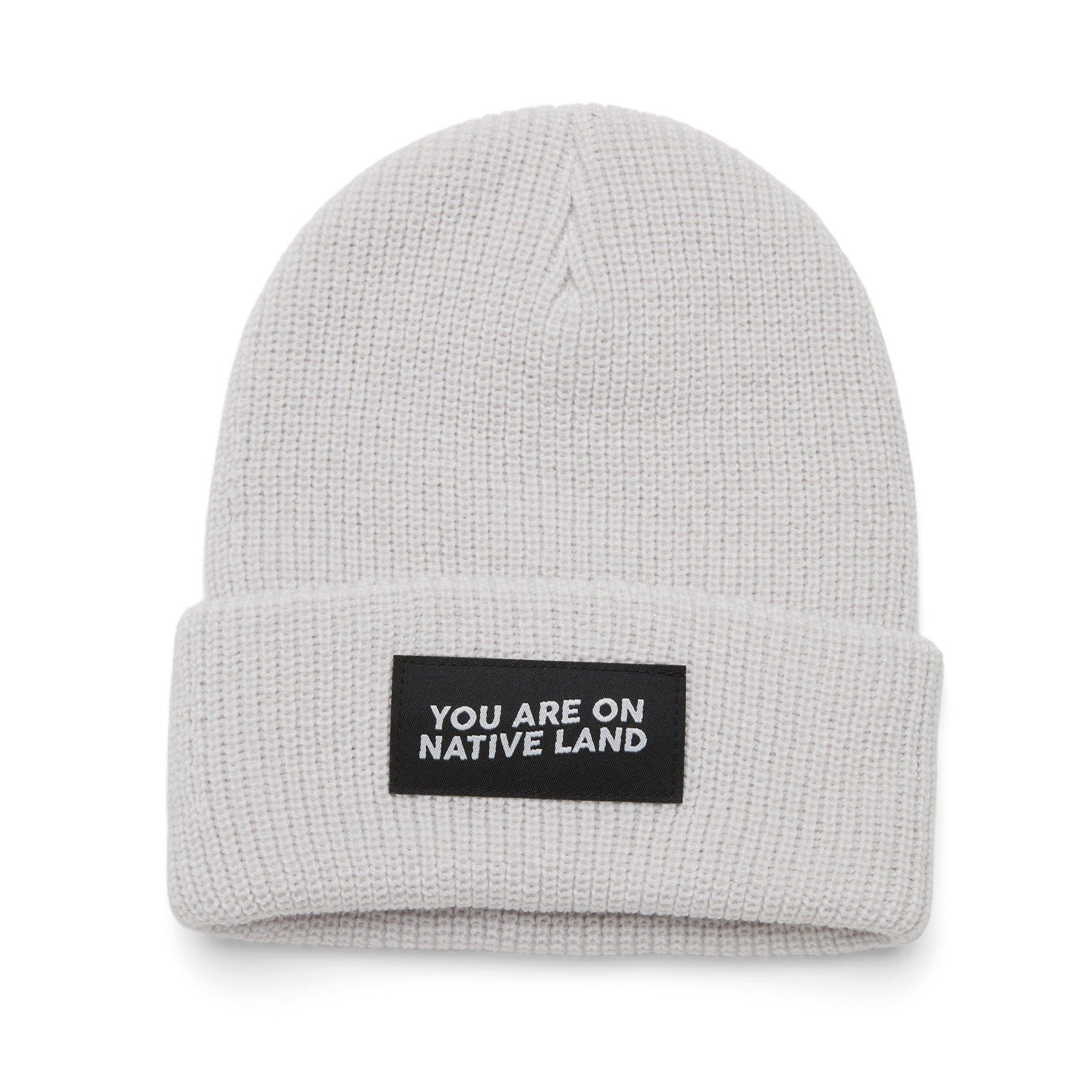 You Are On Native Land Ribbed Beanie