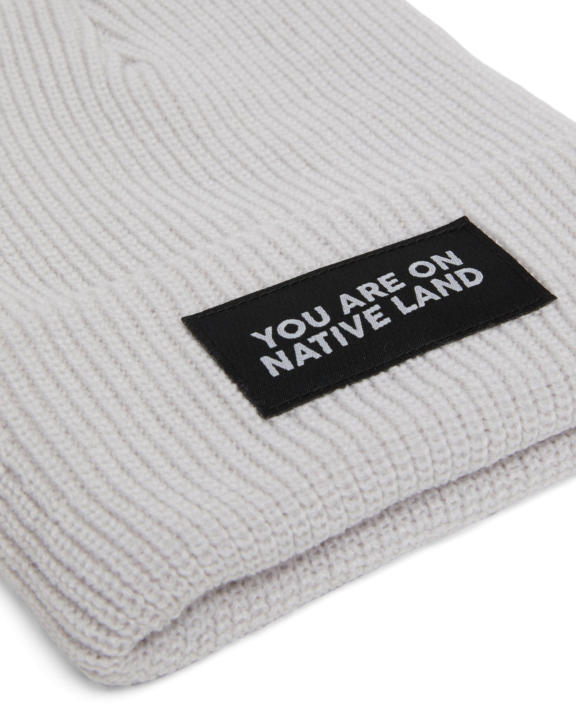 You Are On Native Land Ribbed Beanie