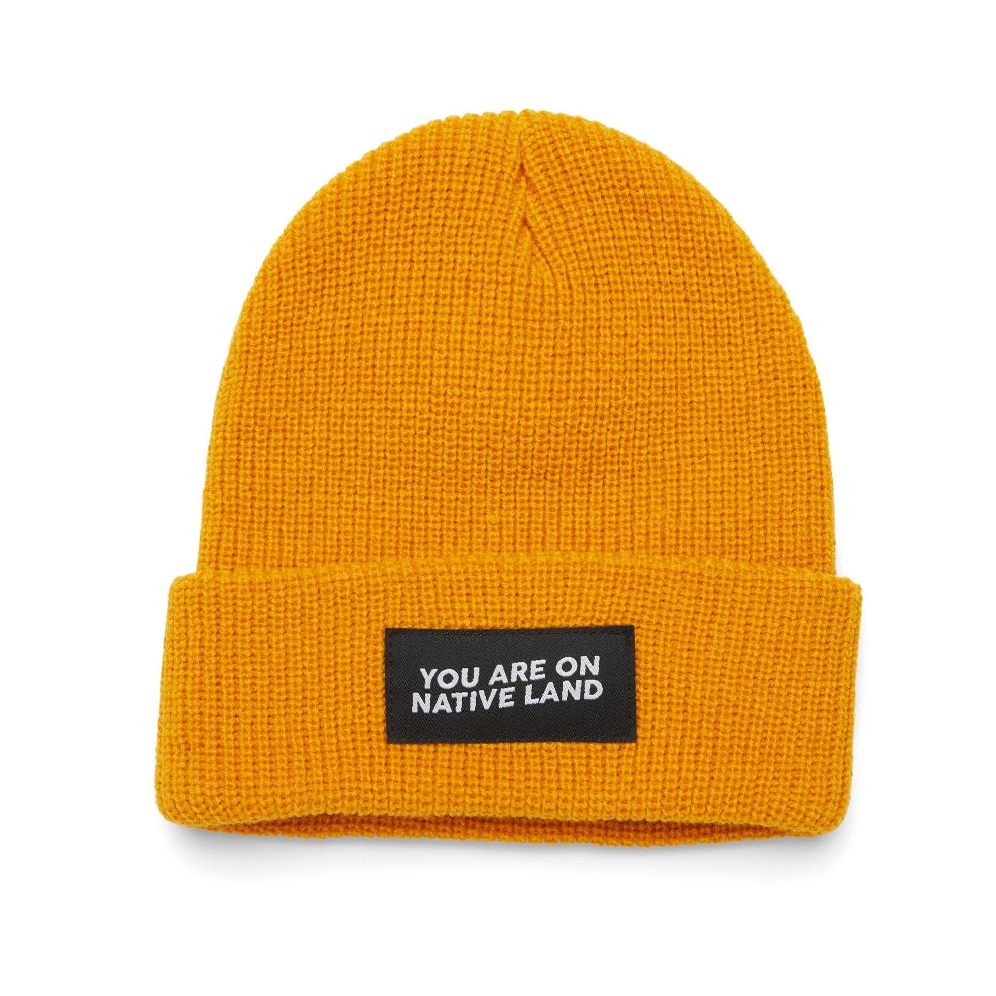 You Are On Native Land Ribbed Beanie