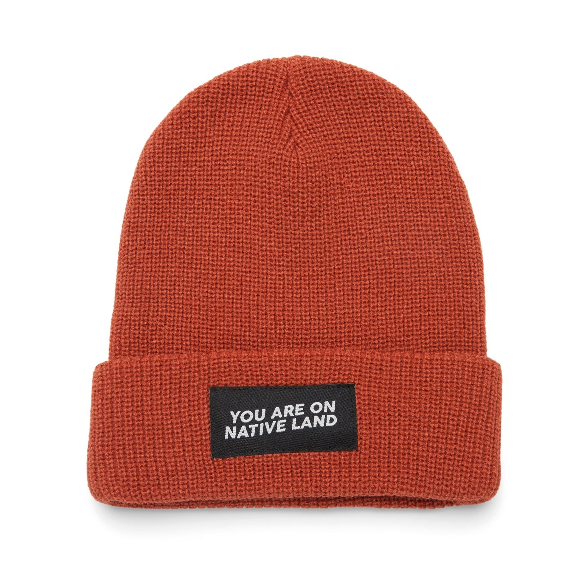 You Are On Native Land Ribbed Beanie