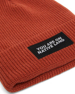 You Are On Native Land Ribbed Beanie