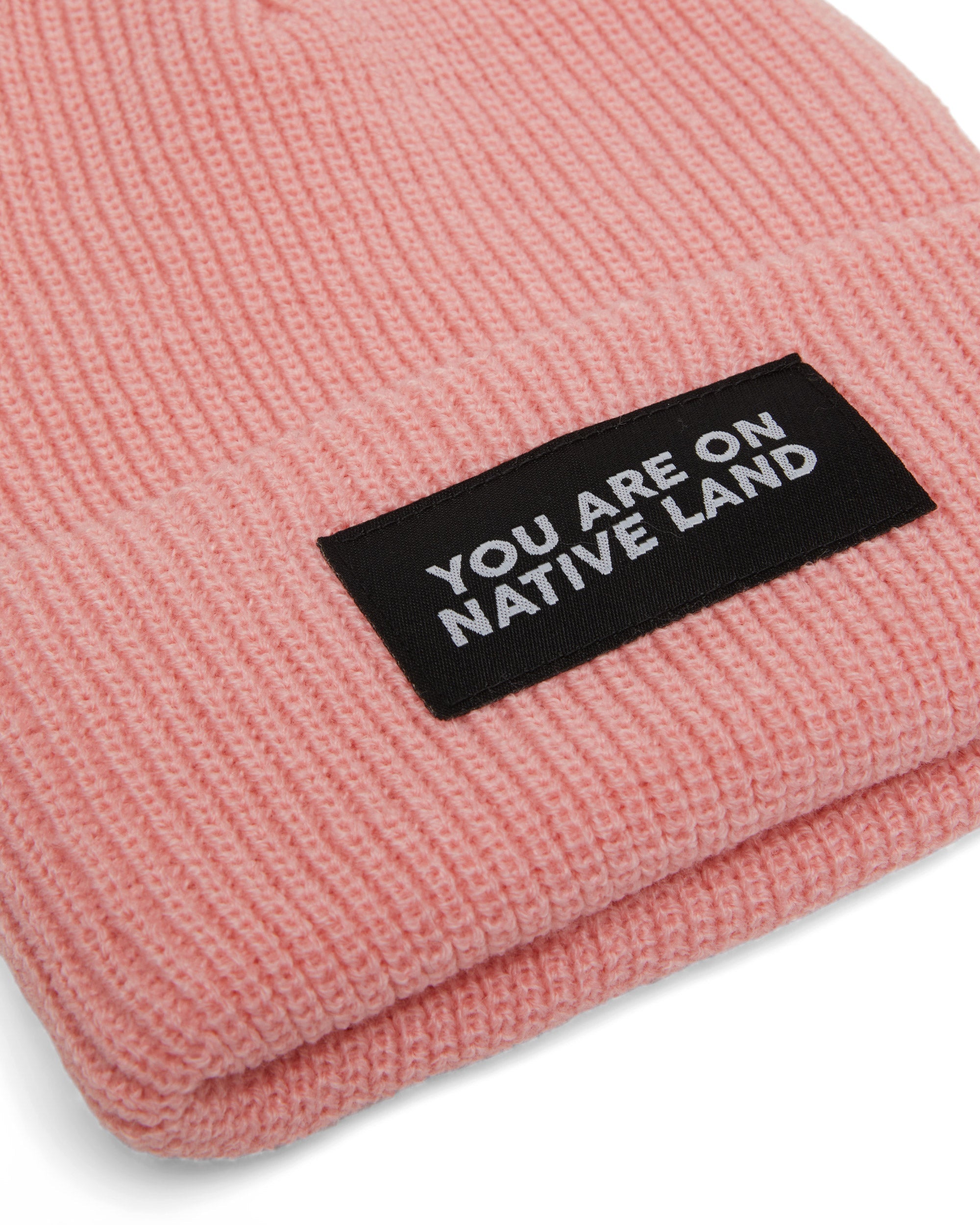You Are On Native Land Ribbed Beanie