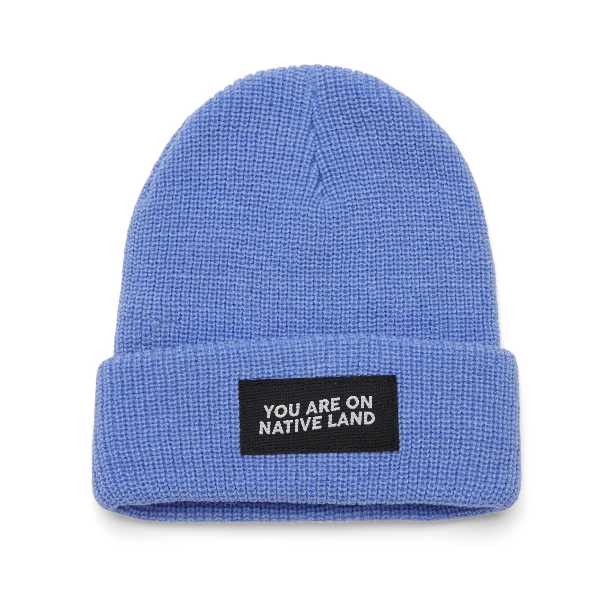 You Are On Native Land Ribbed Beanie