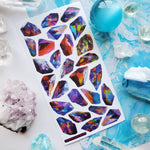 Cosmic Crystals Sticker Sheet