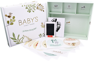 Baby's First Years-A Modern Memory Book & Keepsake Box