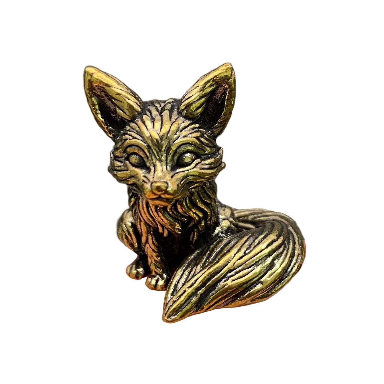 Brass Fox Figurine