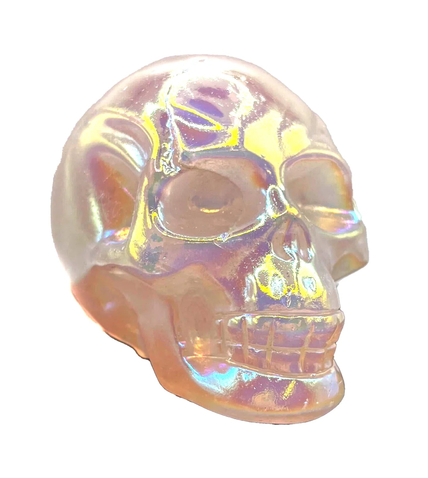 Aura Rose Quartz Skull $25.00