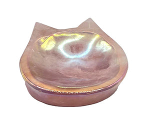 Aura Rose Quartz Cat Dish $30.00