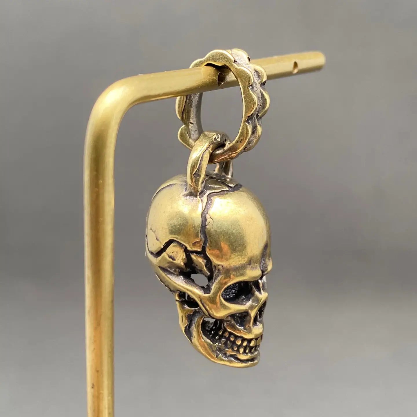Brass Skull Necklace