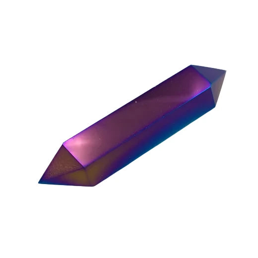 Titanium Aura Quartz Double Terminated Point $18.00