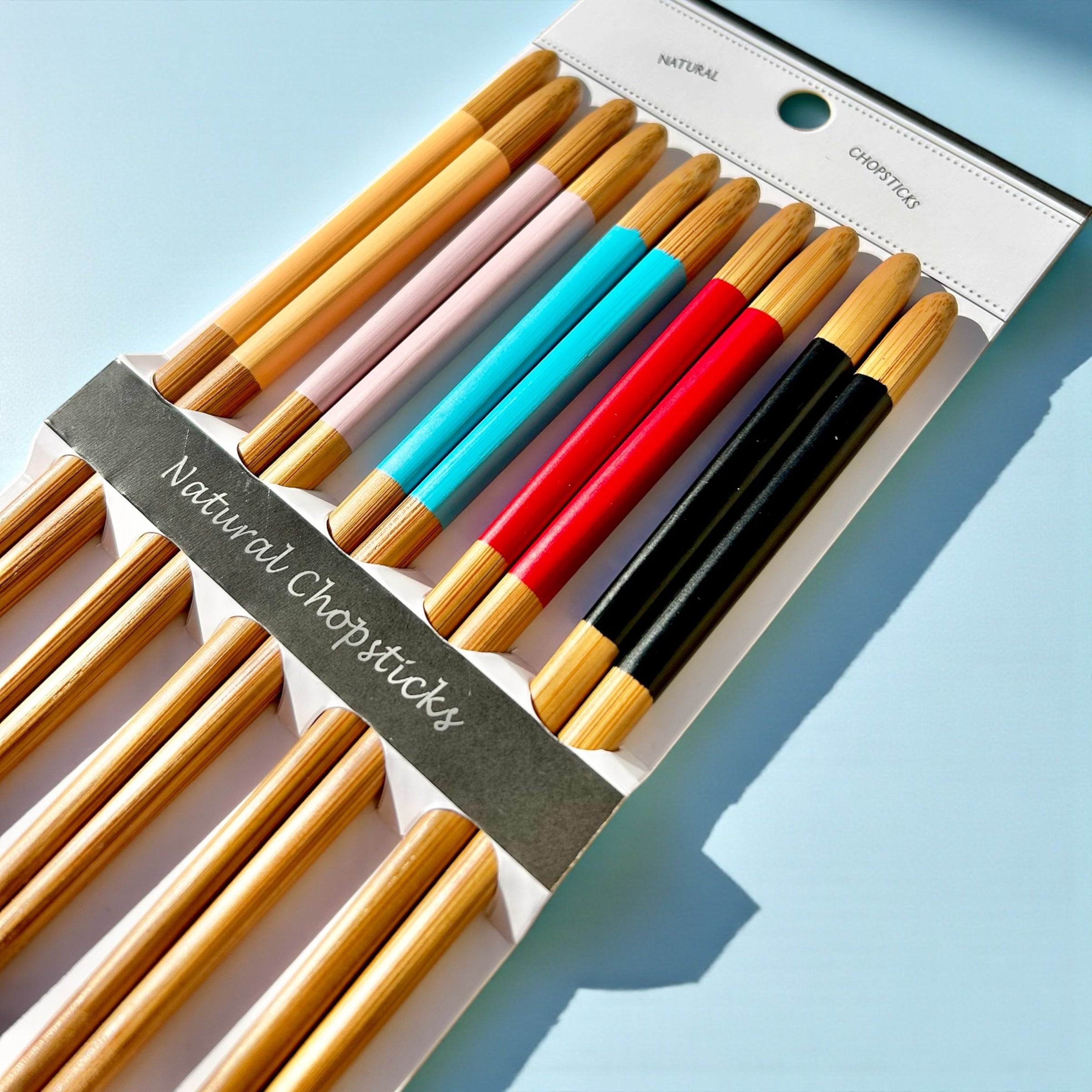 Bamboo Chopsticks Colorful Set
