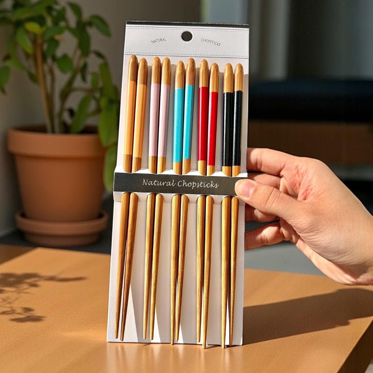 Bamboo Chopsticks Colorful Set