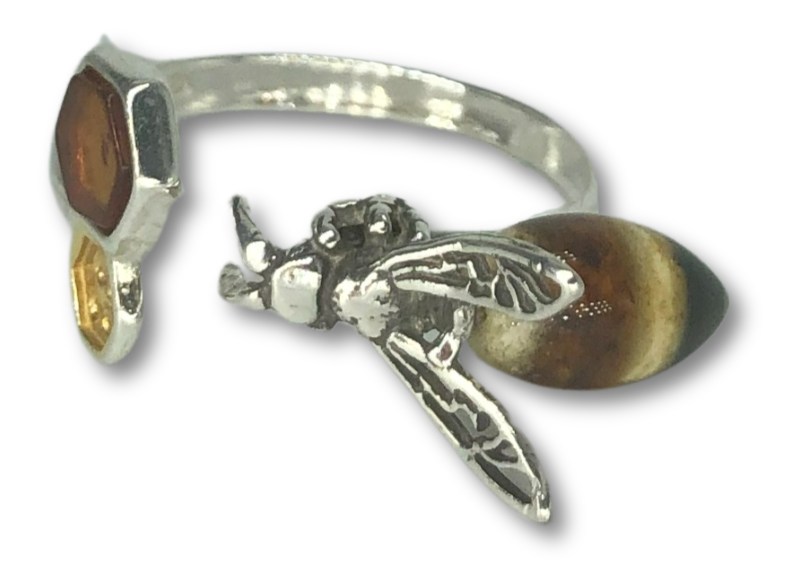 Amber Small Wasp Ring