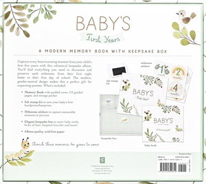 Baby's First Years-A Modern Memory Book & Keepsake Box