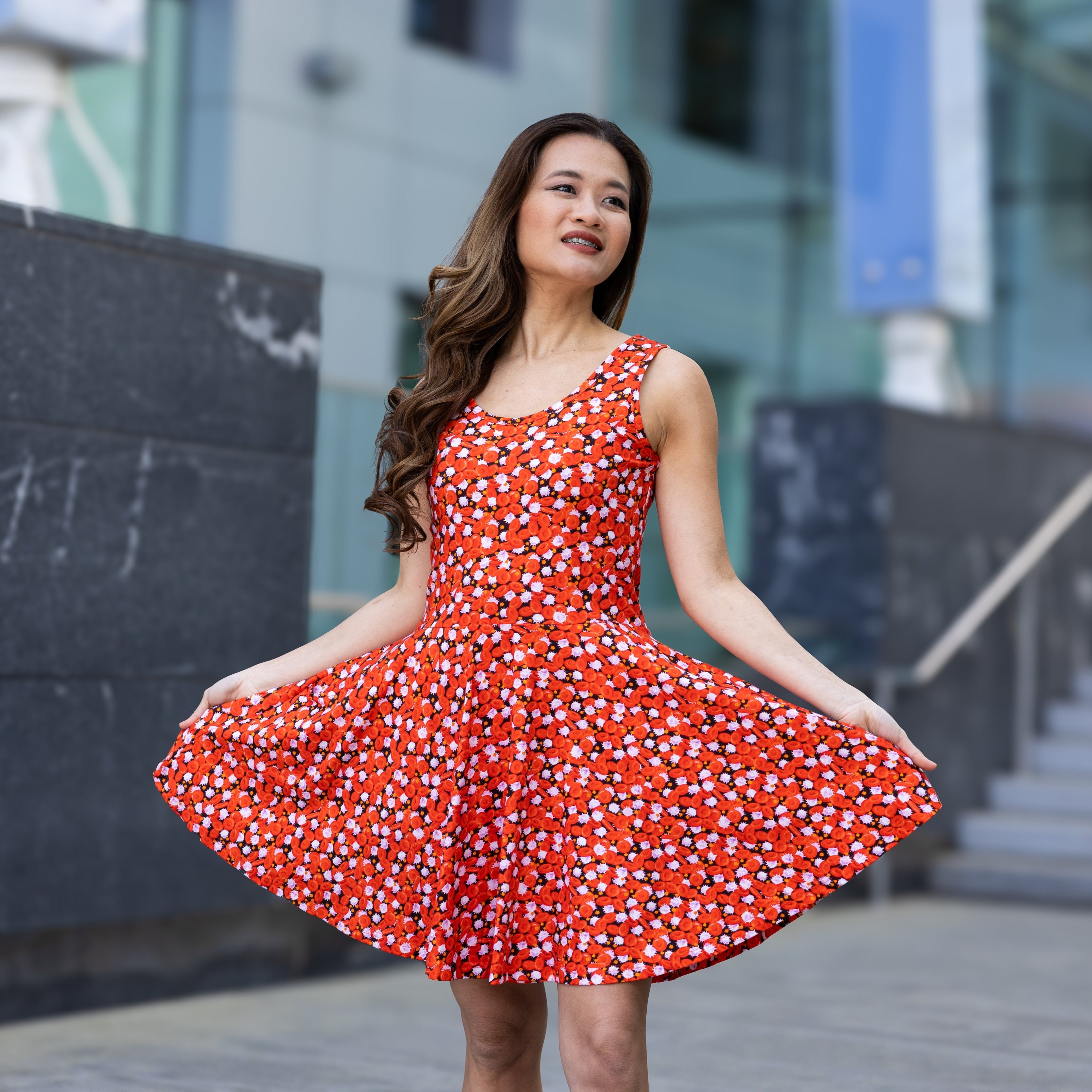Blood Cells Skater Dress