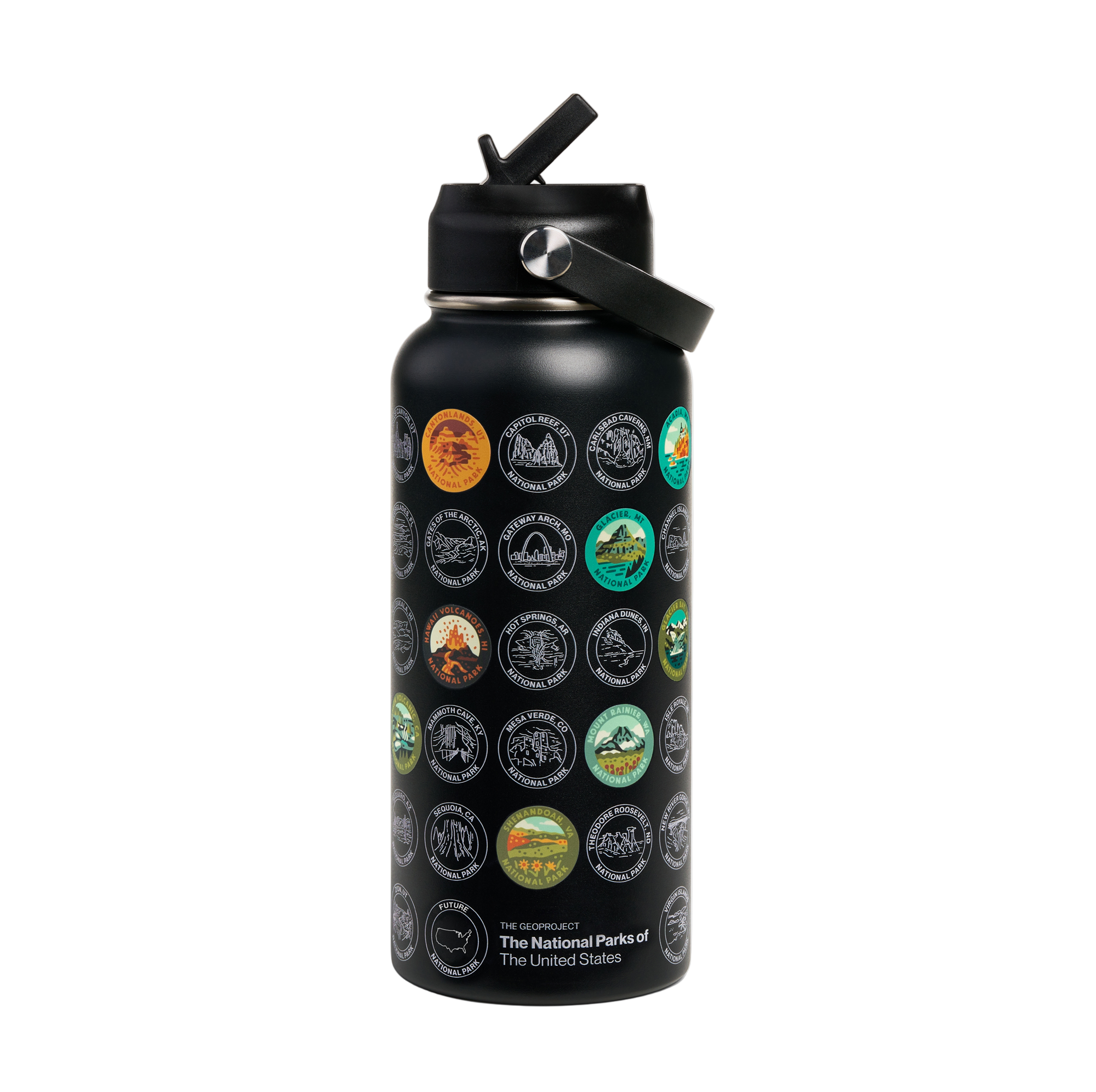 National Park Sticker Insulated Bottle