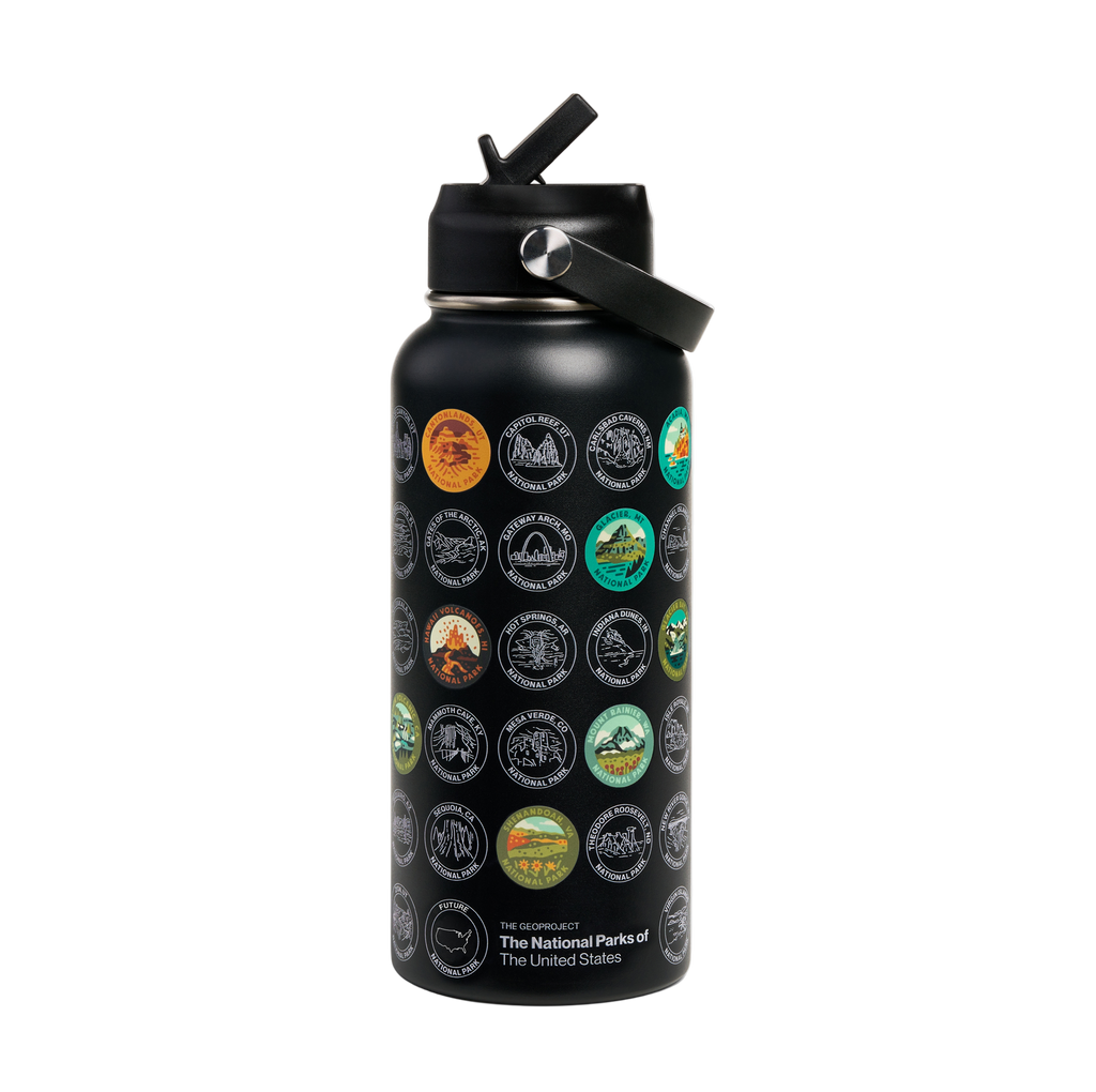 National Park Sticker Insulated Bottle