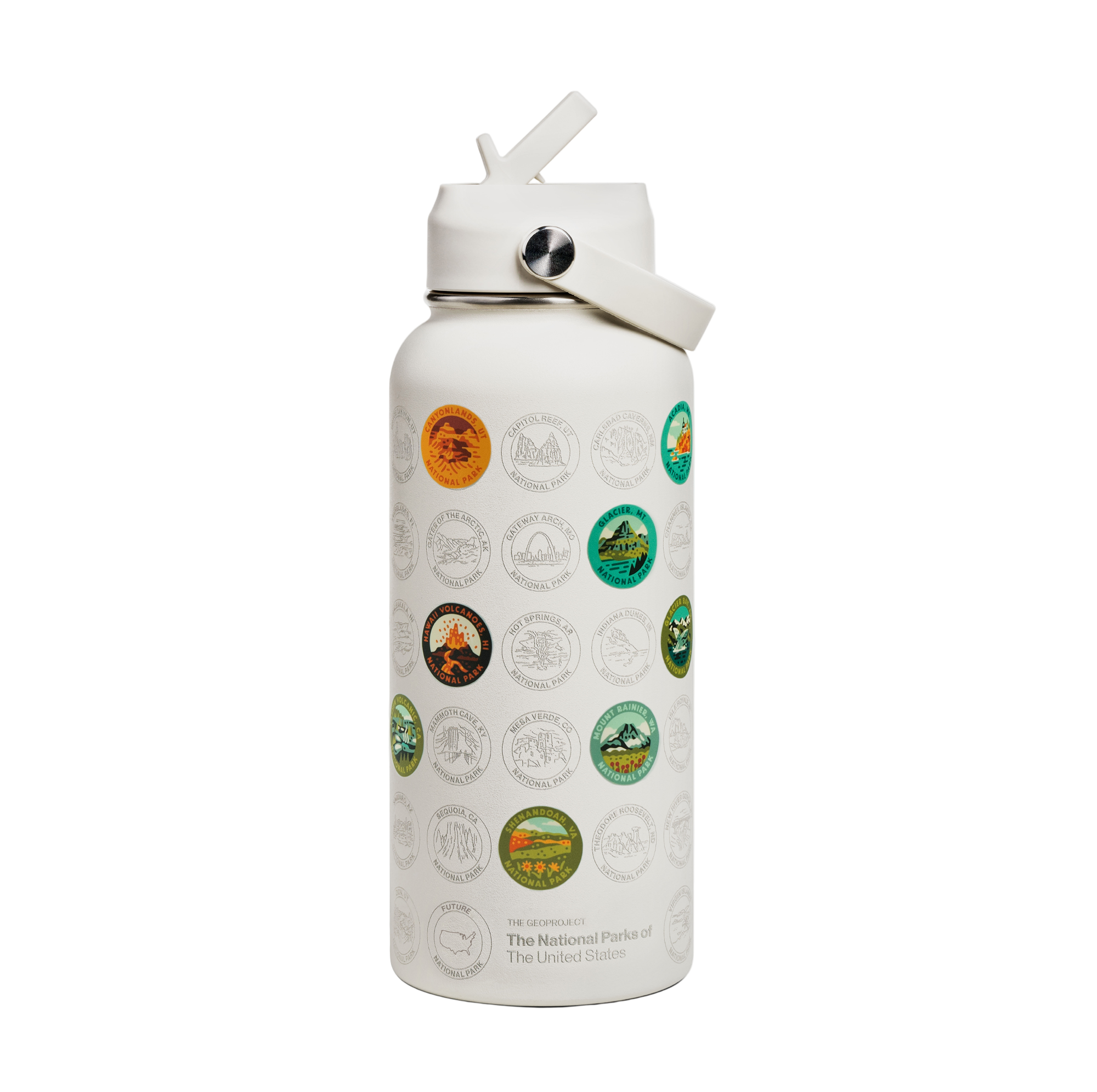 National Park Sticker Insulated Bottle