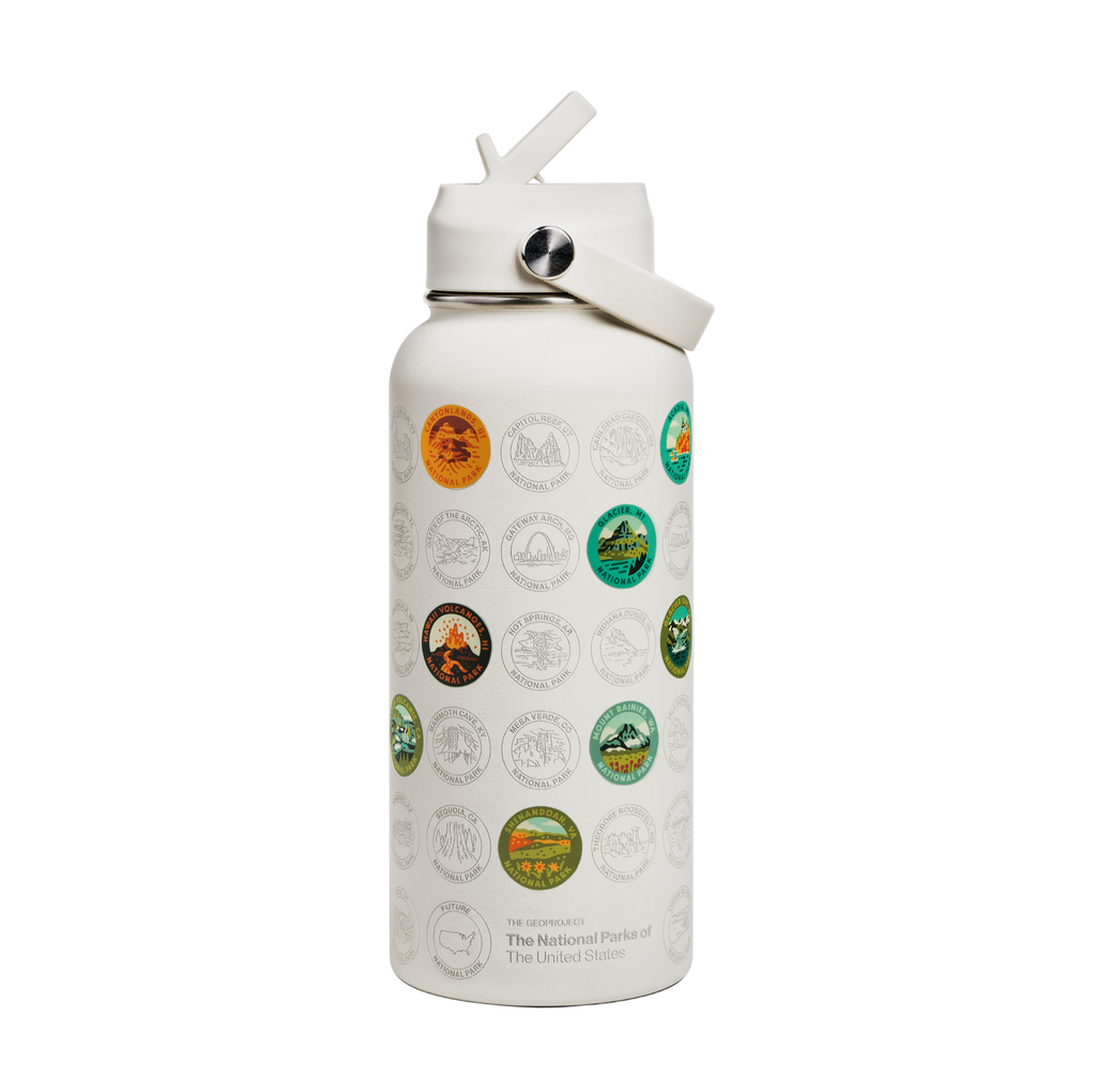 National Park Sticker Insulated Bottle